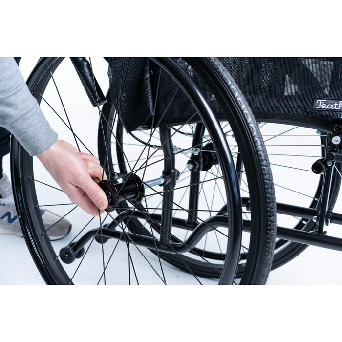 Feather Chair HD Heavy Duty 15 lbs. Extra Wide Featherweight Wheelchair