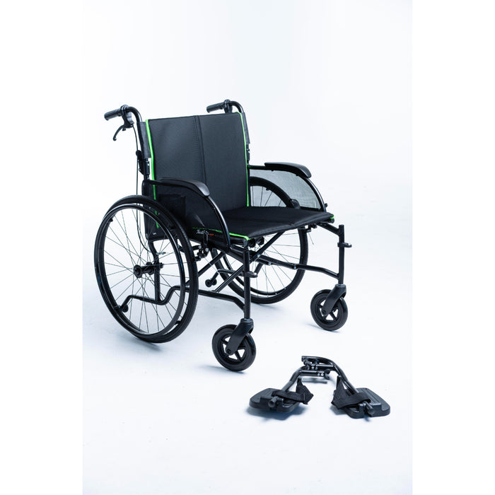 Feather Chair HD Heavy Duty 15 lbs. Extra Wide Featherweight Wheelchair