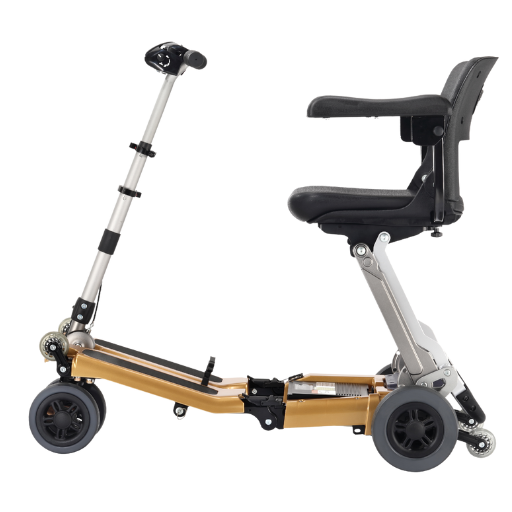 Luggie Golden Elite Folding Travel Mobility Scooter by FreeRiderUSA