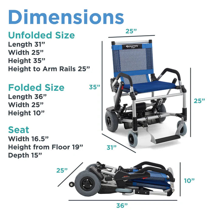 Journey Zinger Folding Power Wheelchair