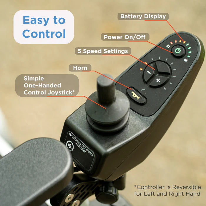 Journey Zoomer Portable Lightweight Folding Power Wheelchair
